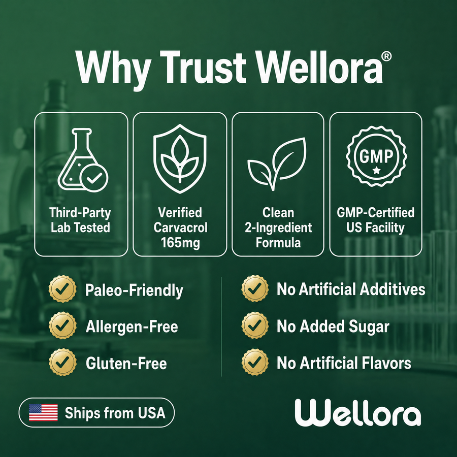 Wellora® Oil of Oregano Softgels - Daily Gut & Immune Defense - 13