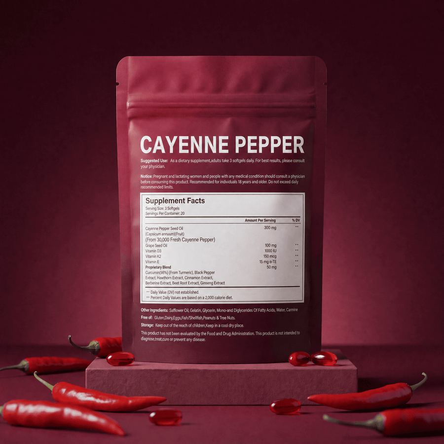 Capsaicin+ | Cayenne Pepper Softgels - 6